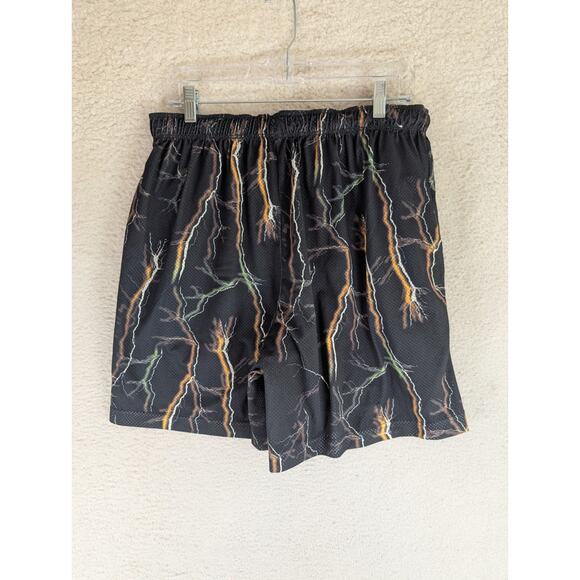 Nike Team Shorts Mens Medium Reversible Lightnight Black Gray Mesh Lined NO TAG - Picture 4 of 15